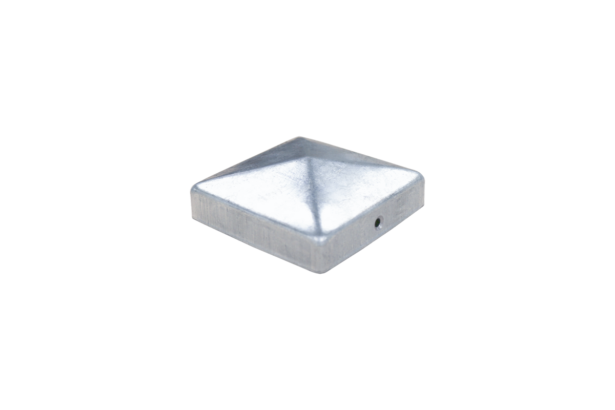 Chapeau de poteau galvanisé 9 x 9 cm
