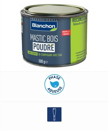 Mastic bois en poudre BLANCHON