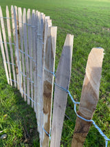 Ganivelle sciée en châtaignier – Clôture bois naturelle