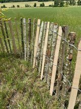 Ganivelle sciée non écorcée en châtaignier – Clôture naturelle