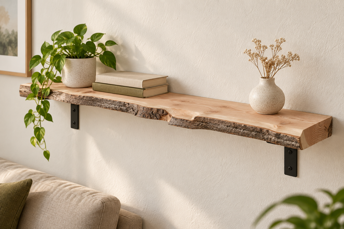 Plateau brut en Douglas – Forme naturelle et dimensions variables